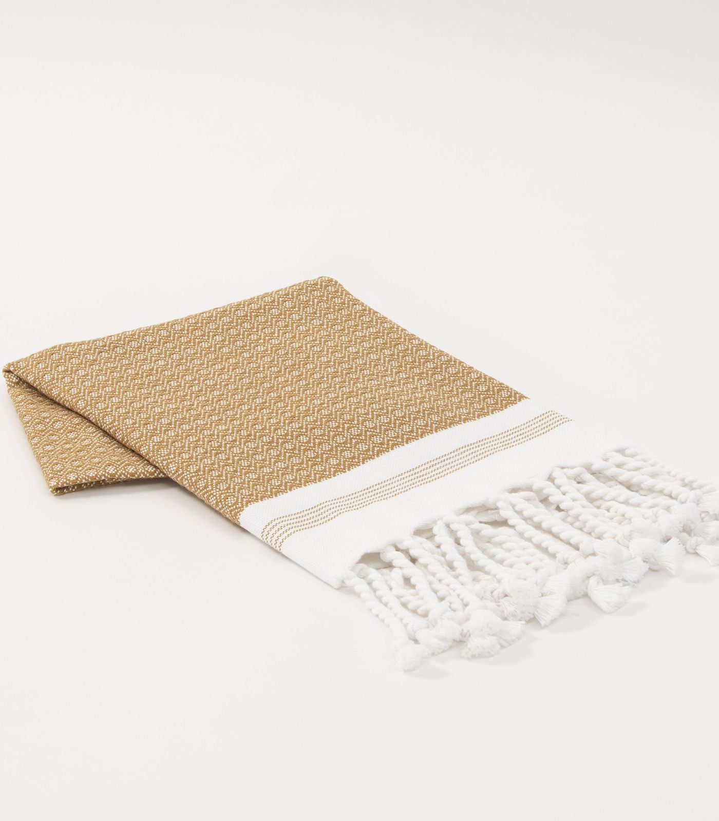 Turkish Khadi Hand Towel - Golden Turmeric