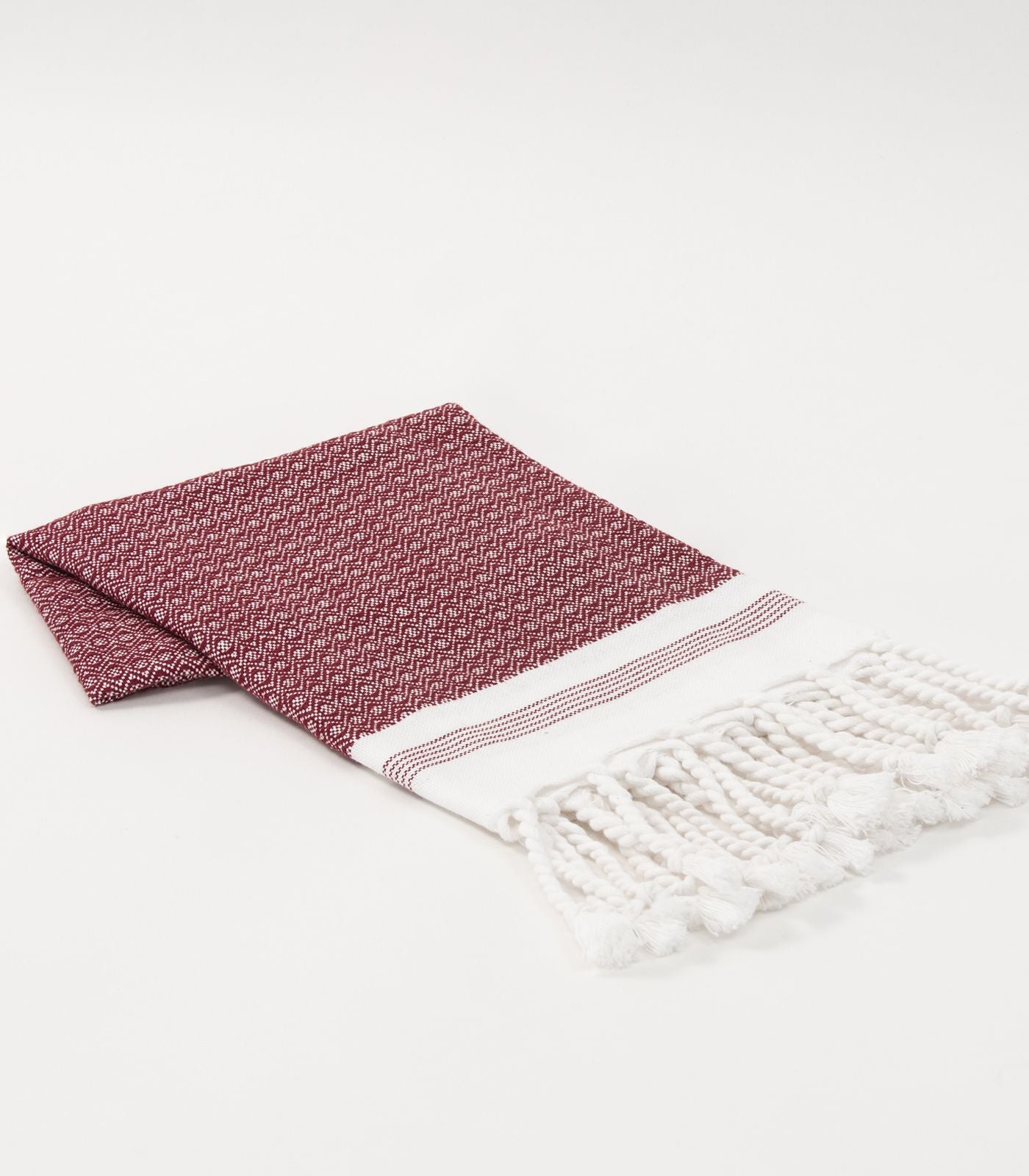 Turkish Khadi Hand Towel - Cabernet