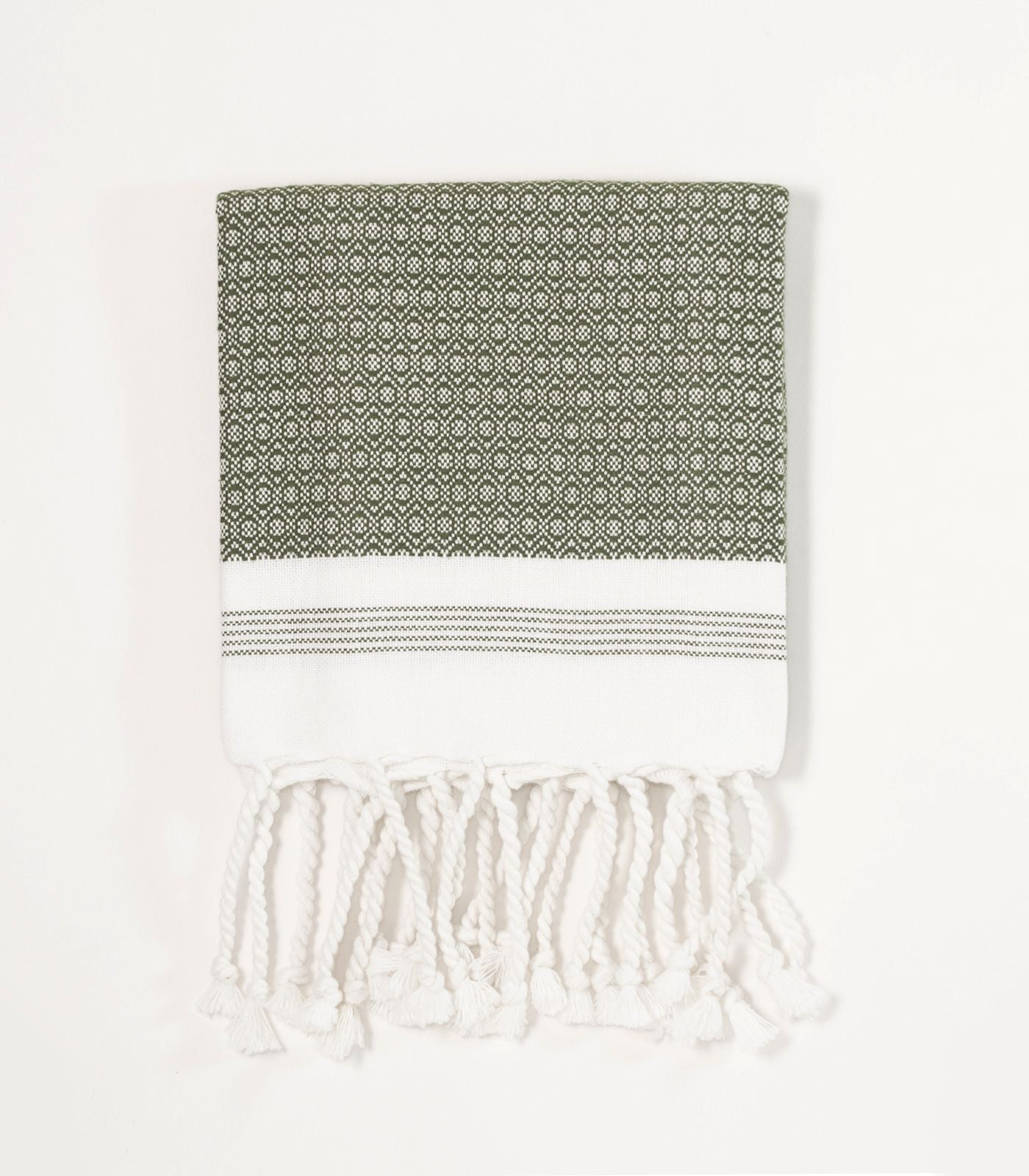 Turkish Khadi Hand Towel - Bronze Green