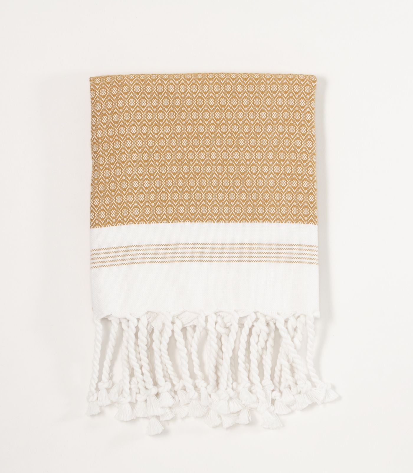 Turkish Khadi Hand Towel - Golden Turmeric
