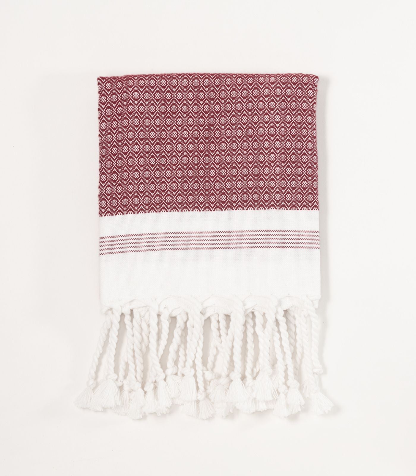 Turkish Khadi Hand Towel - Cabernet