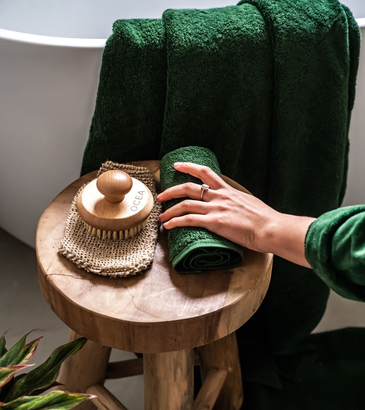 Organic Cotton Hand Towel Bhumi Fairtrade Organic Cotton Towels Bhumi Organic Cotton AU