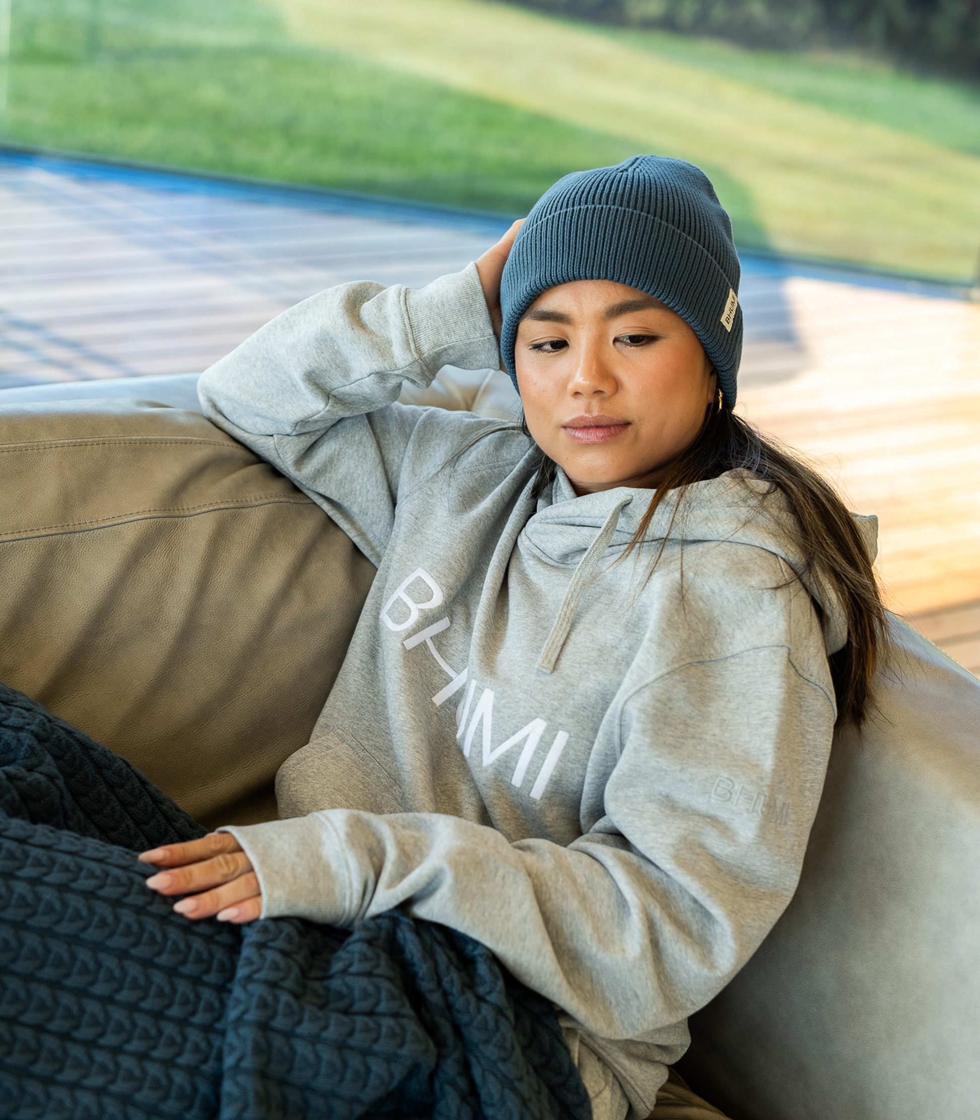 Organic Cotton Knit Beanie - Orion Blue