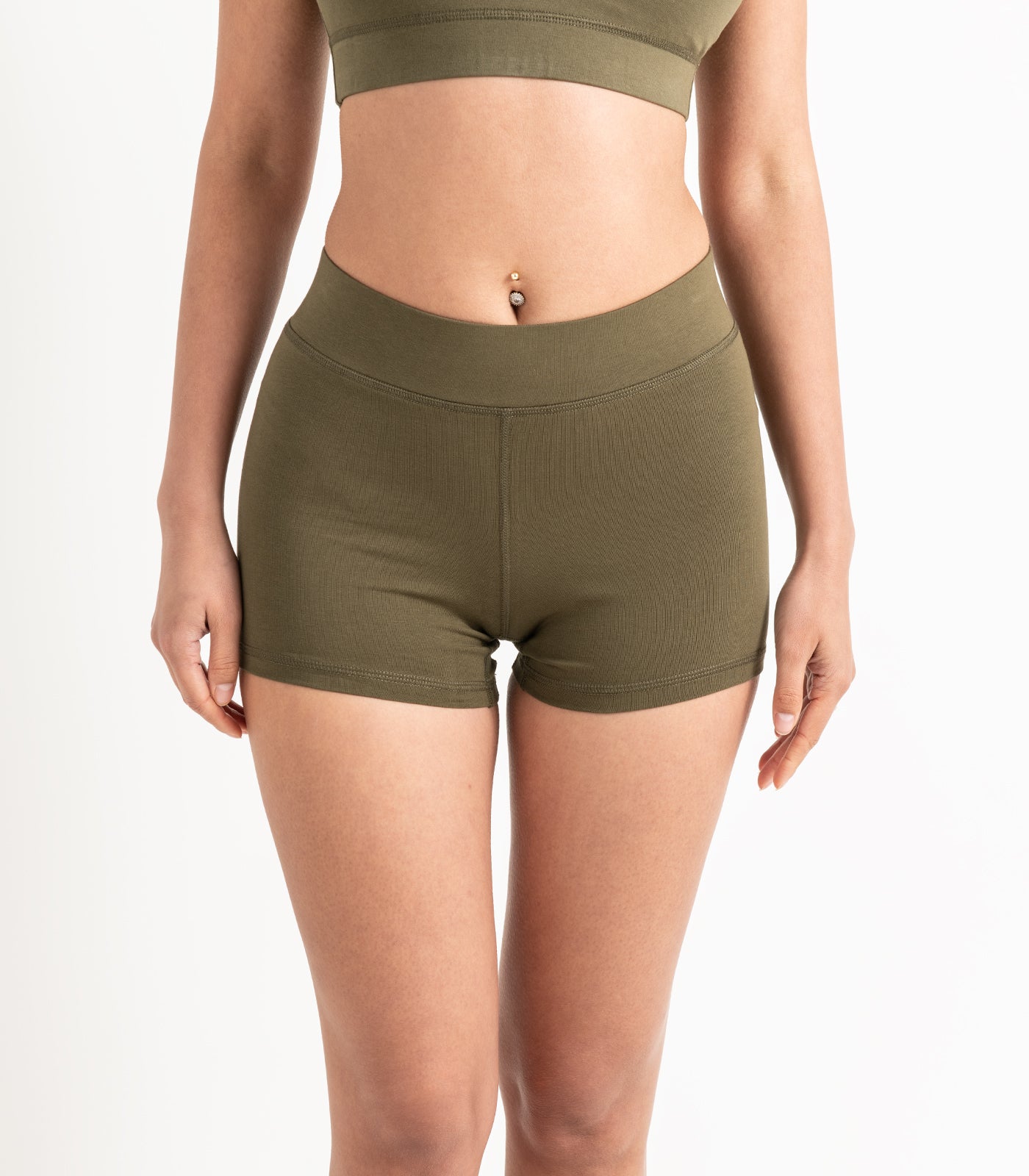 Bike Short Shorties - Dark Olive