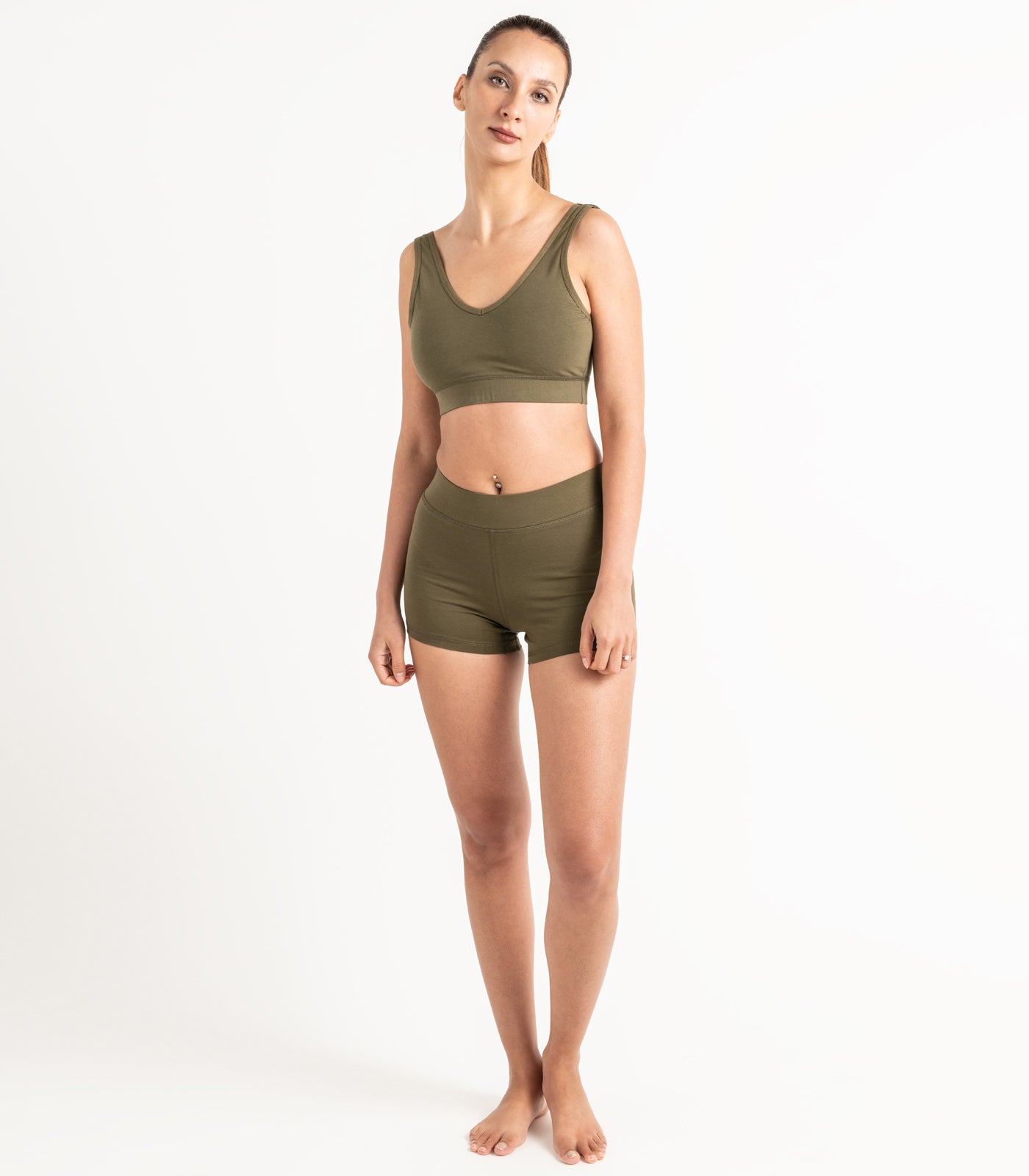 Bike Short Shorties - Dark Olive