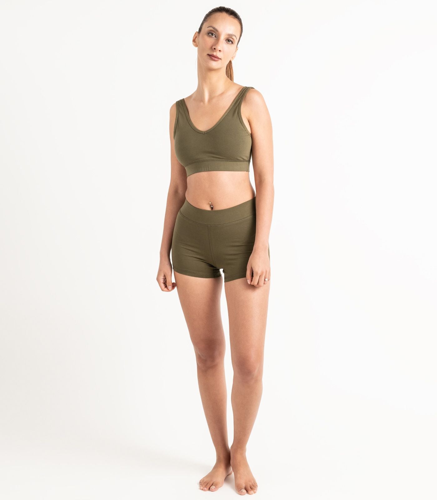Bike Short Shorties - Dark Olive