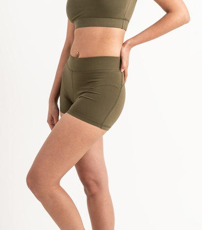 Bike Short Shorties - Dark Olive