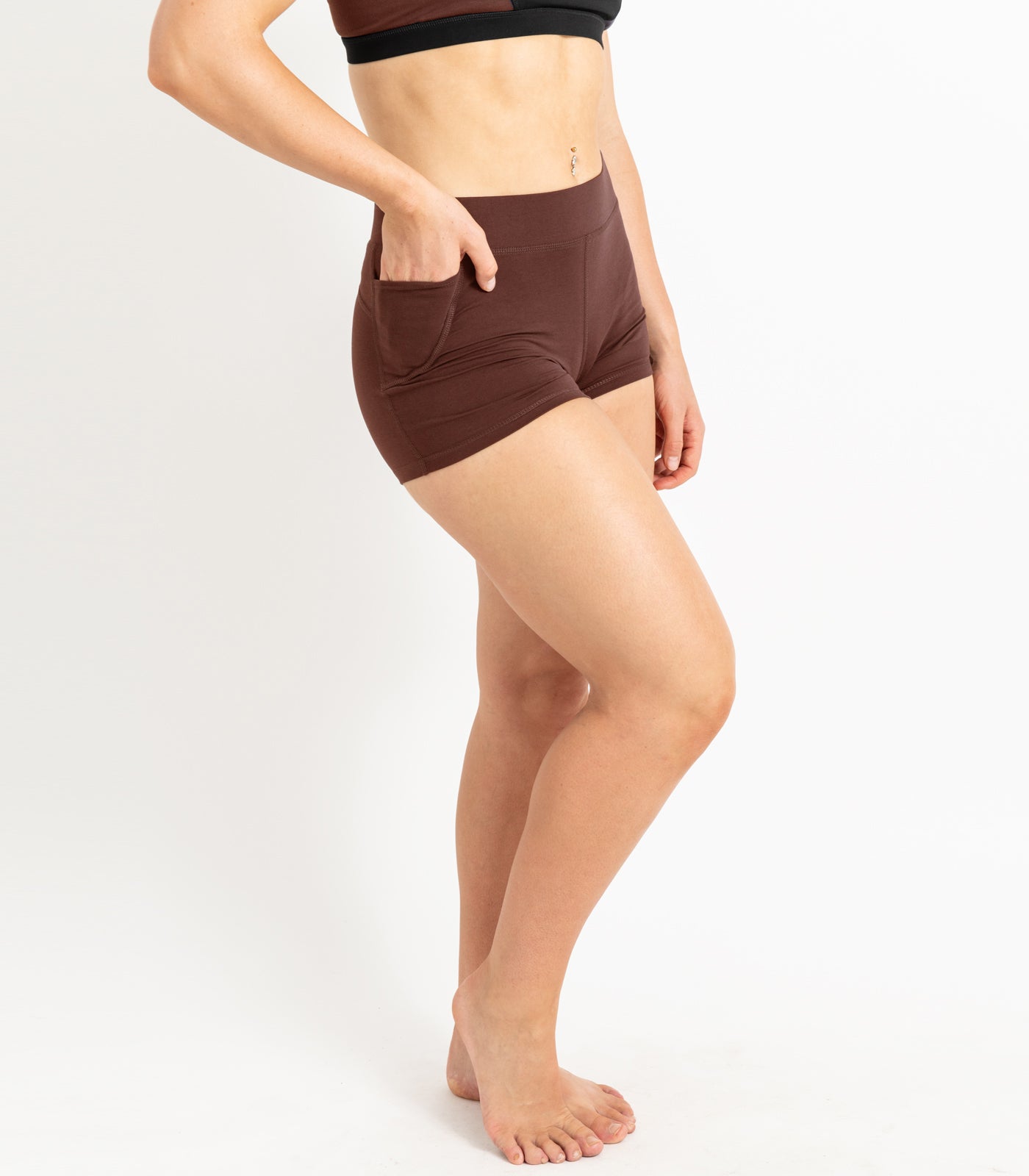 Pocket Bike Short Shorties - Espresso