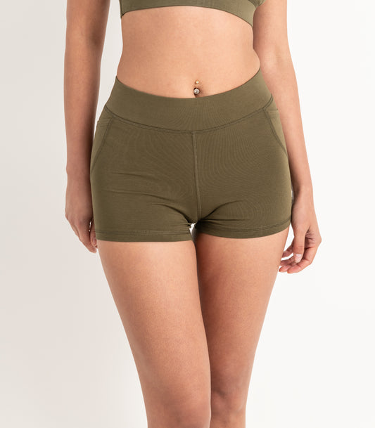 Pocket Bike Short Shorties - Dark Olive
