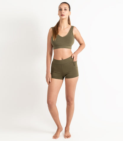 Pocket Bike Short Shorties - Dark Olive