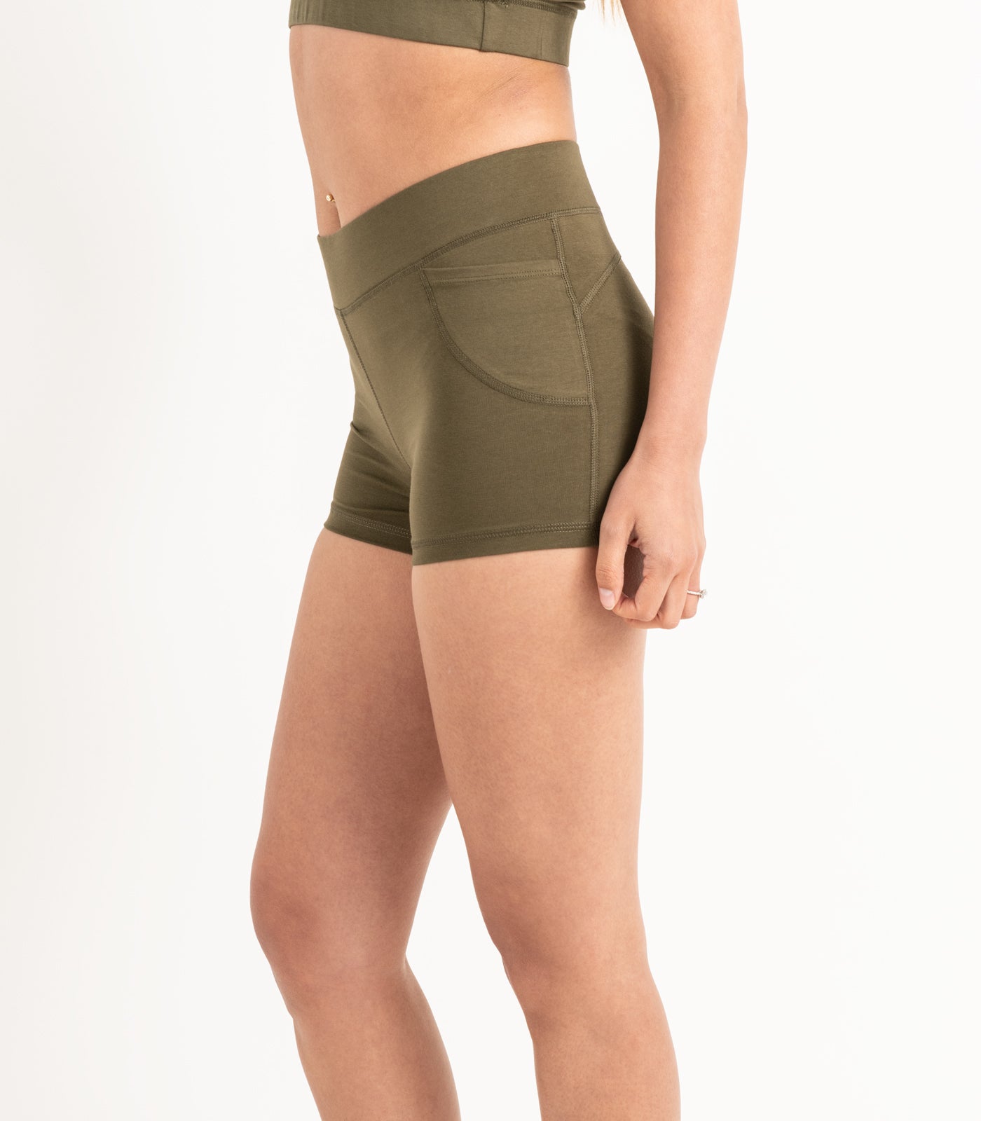 Pocket Bike Short Shorties - Dark Olive