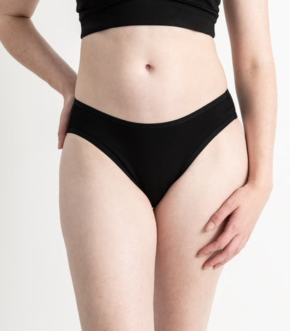 Bhumi Organic Cotton - New Bikini (2 Pack) - Black