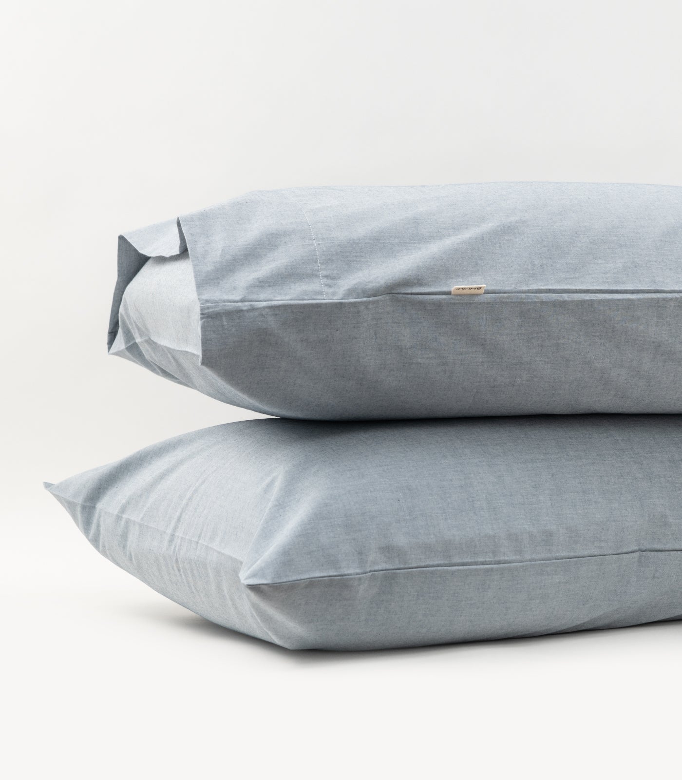 Bhumi Organic Cotton - Chambray Pillow Cases (pair) - Blue Denim