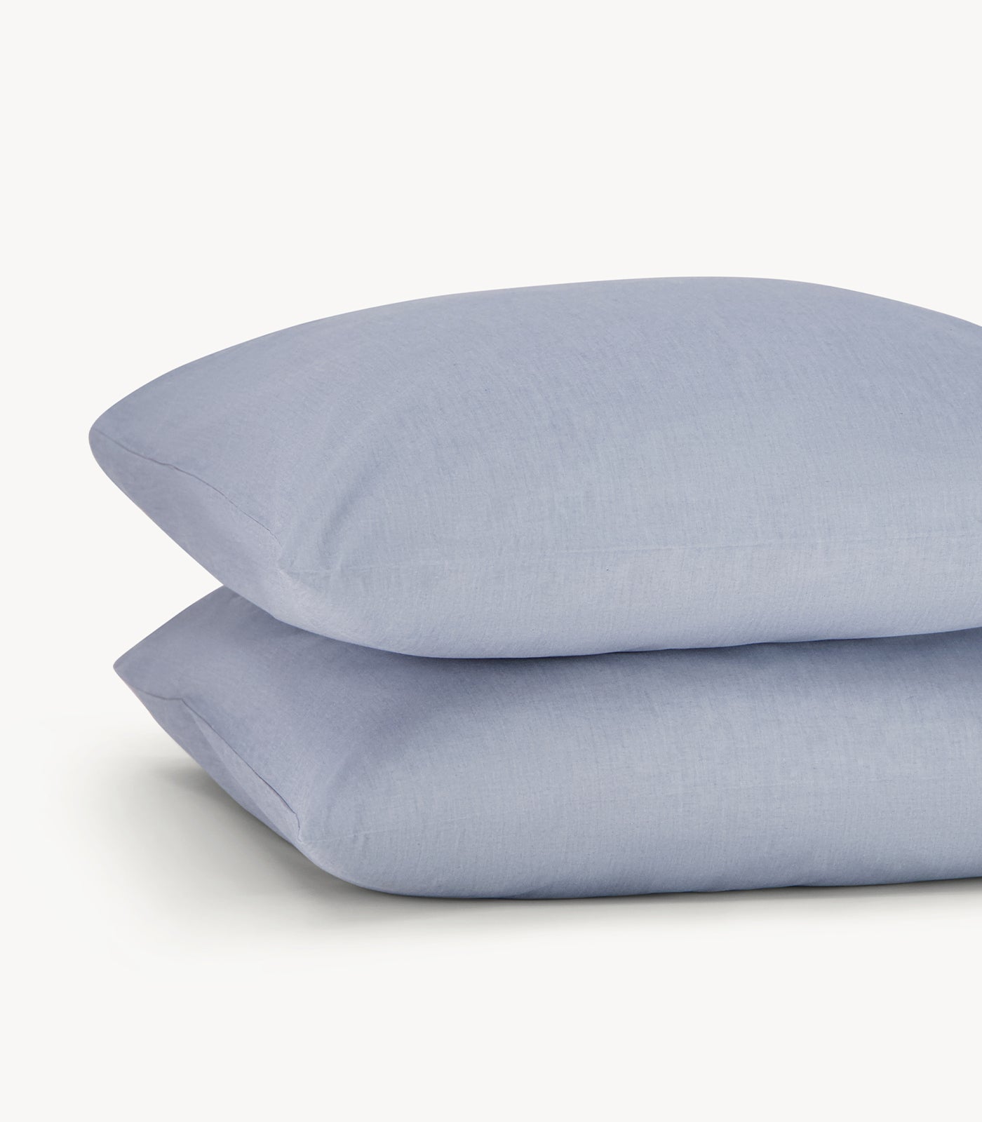 Bhumi Organic Cotton - European - Chambray Pillow Cases (pair) - Blue Denim