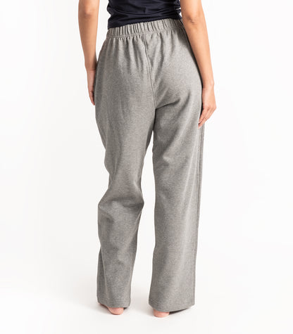 Bhumi Organic Cotton - Wide Leg Track Pant - Fleece - New Arrival - Graphite Melange