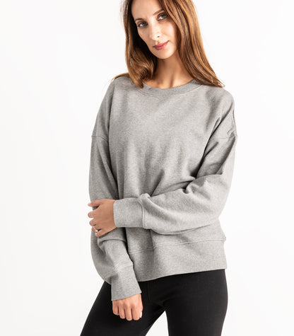 Bhumi Organic Cotton - Sweatshirt - New Arrival - Light Grey Melange