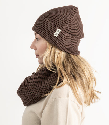 Bhumi Organic Cotton - Knit Beanie - Chocolate