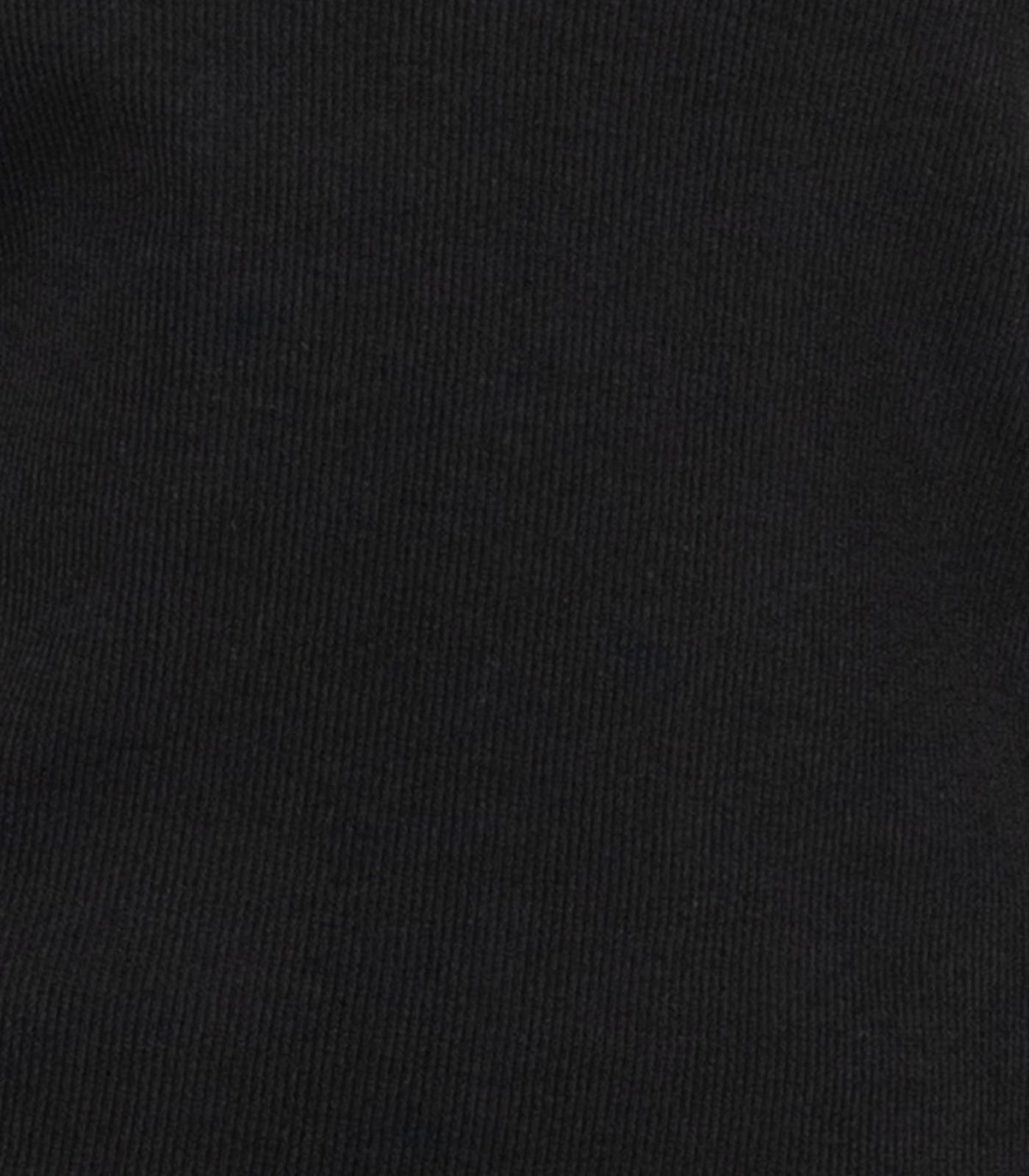 Ribbed Long Sleeve Top - Black