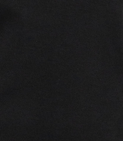Ribbed Wide Leg Lounge Pant - Black