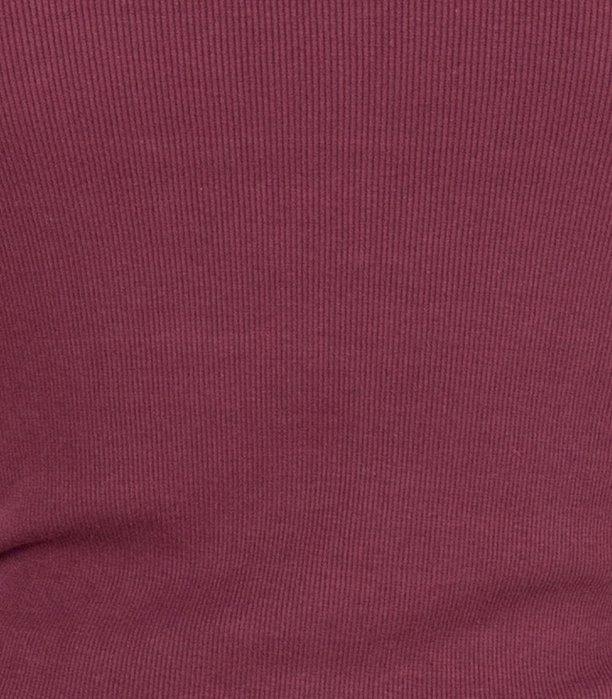 Ribbed Long Sleeve Button Top - Maroon