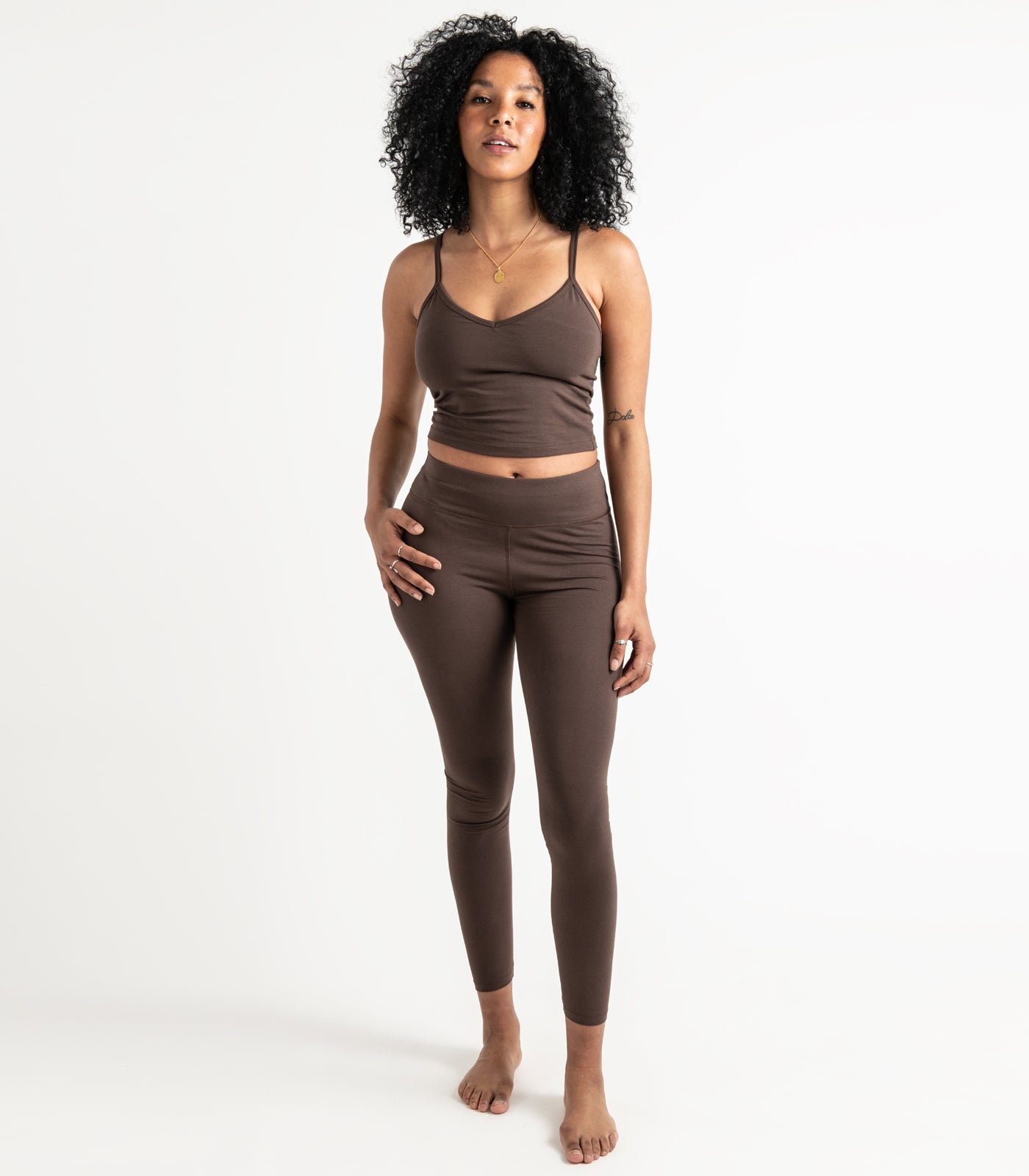Bhumi Organic Cotton - Cropped Bra Top - Chocolate Martini