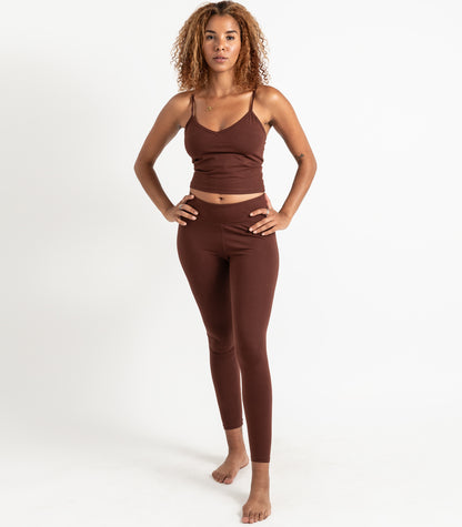 Cropped Bra Top - Espresso