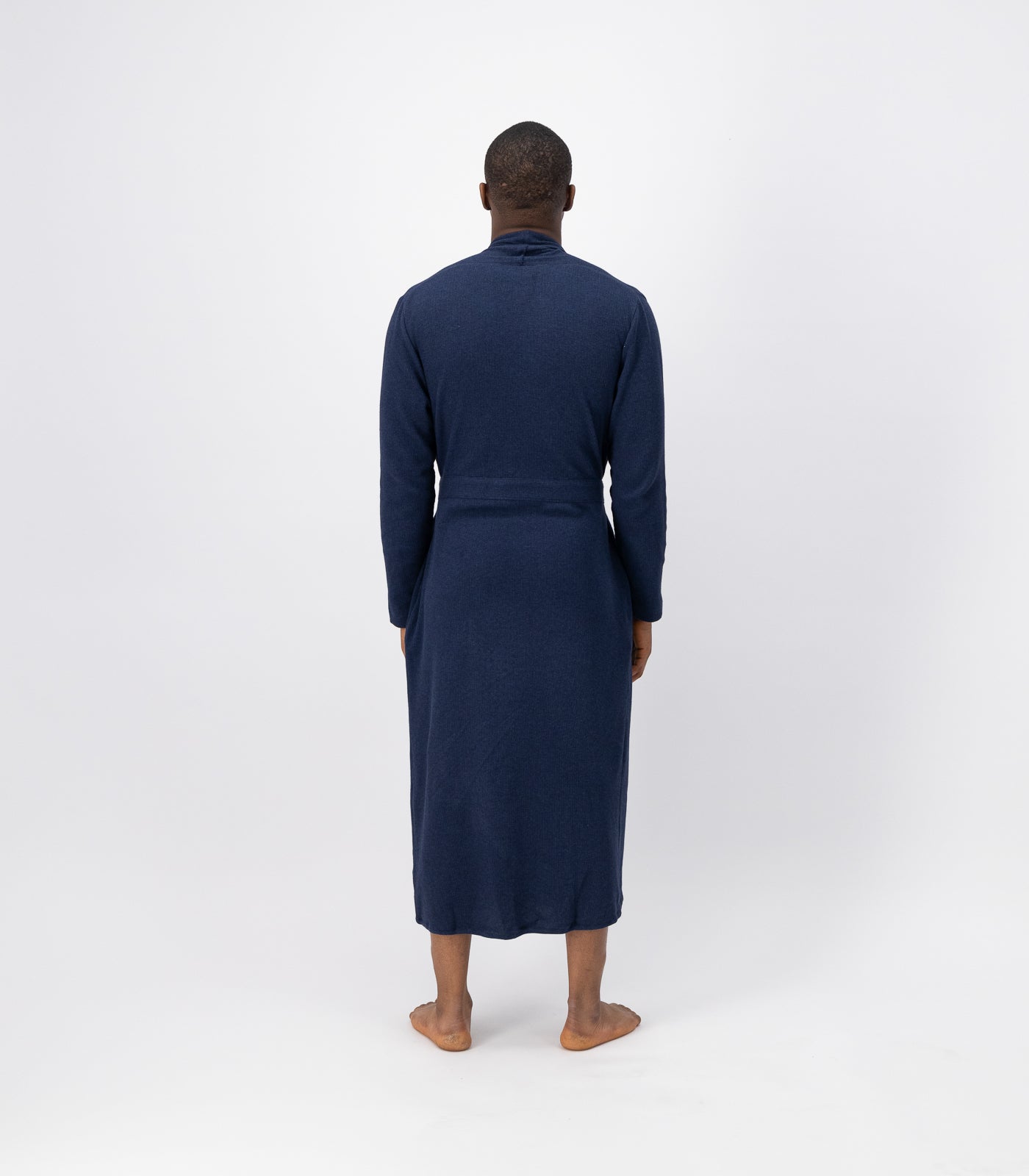 Bhumi Organic Cotton - Waffle Robe - Navy