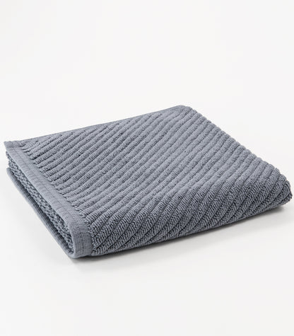 Bhumi Organic Cotton - Twill Bath Mat - Granite Blue