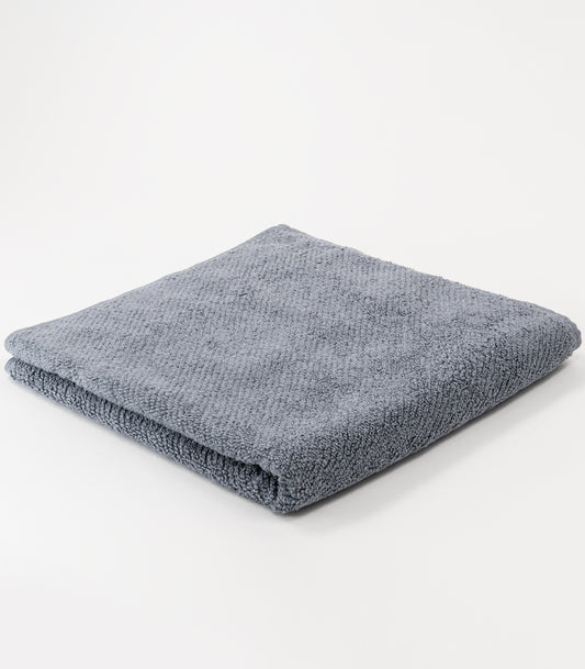 Bhumi Organic Cotton - Twill Bath Towel - Graphite Blue