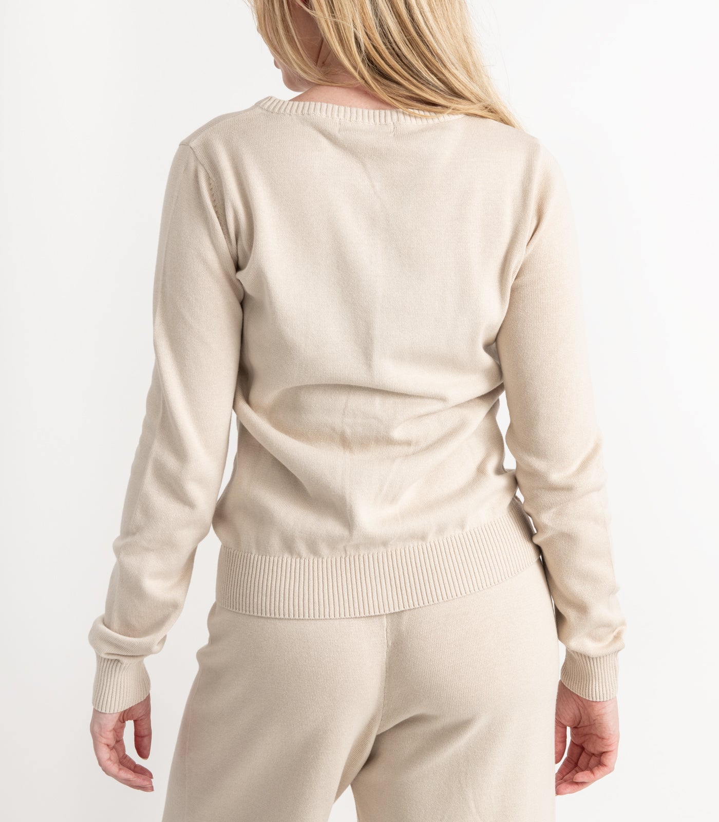 Bhumi Organic Cotton - Fine Knit Cardigan - Oatmeal