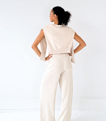 Bhumi Organic Cotton - Fine Knit Pant - Oatmeal