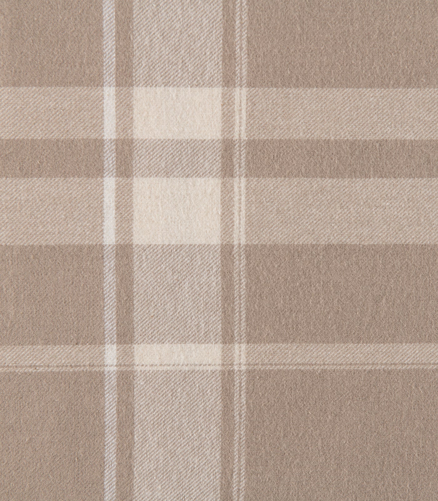 Bhumi Organic Cotton - Flannelette Pillow Cases (pair) - Plaid - Golden Taupe Plaid