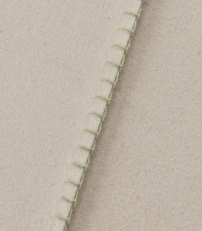 Organic Cotton Flannelette Pillow Cases - Whipstitch (pair) - Natural