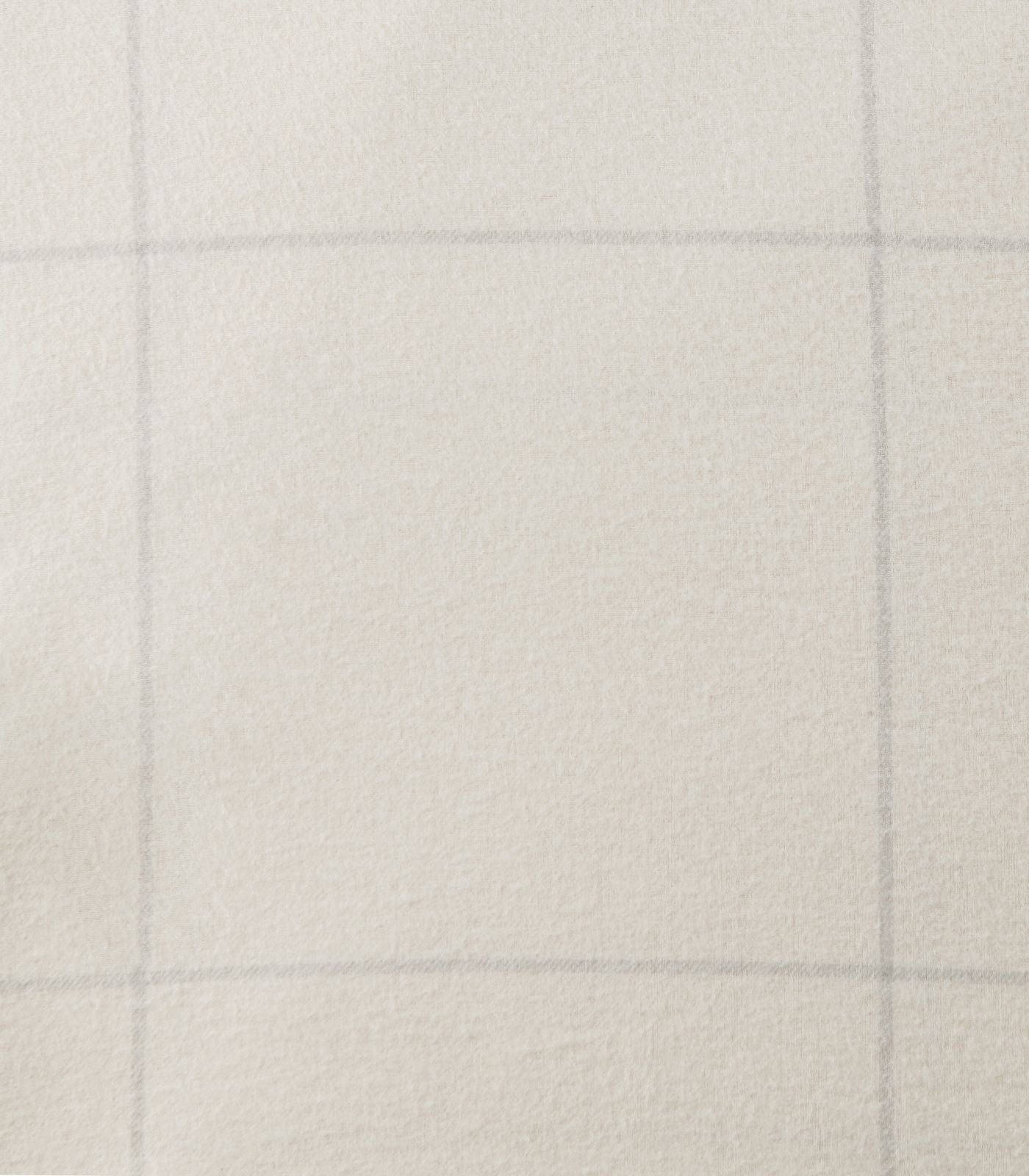 Organic Cotton European - Flannelette Pillow Cases - Windowpane (pair) - Cream