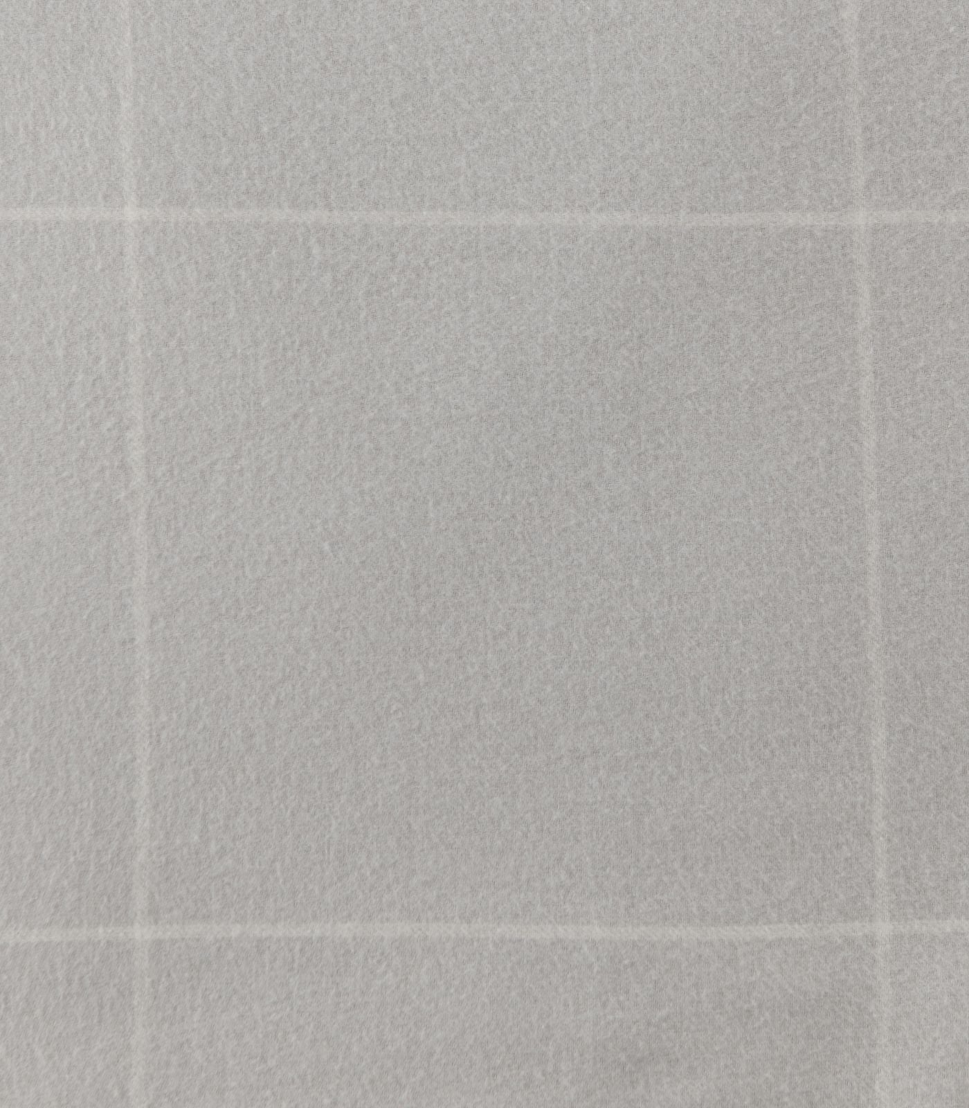 Organic Cotton European - Flannelette Pillow Cases - Windowpane (pair) - Light Grey