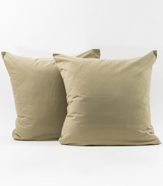 Bhumi - Organic Cotton EU Pillows - Olive