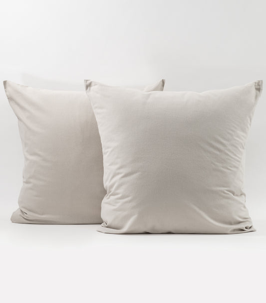 Bhumi - Organic Cotton EU Pillows - Stone