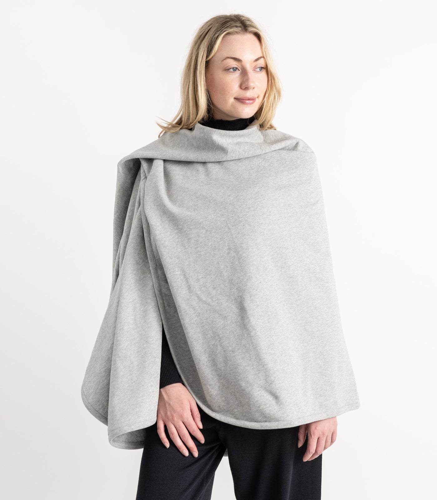 Bhumi Organic Cotton - Fleece Wrap - Light Grey Melange