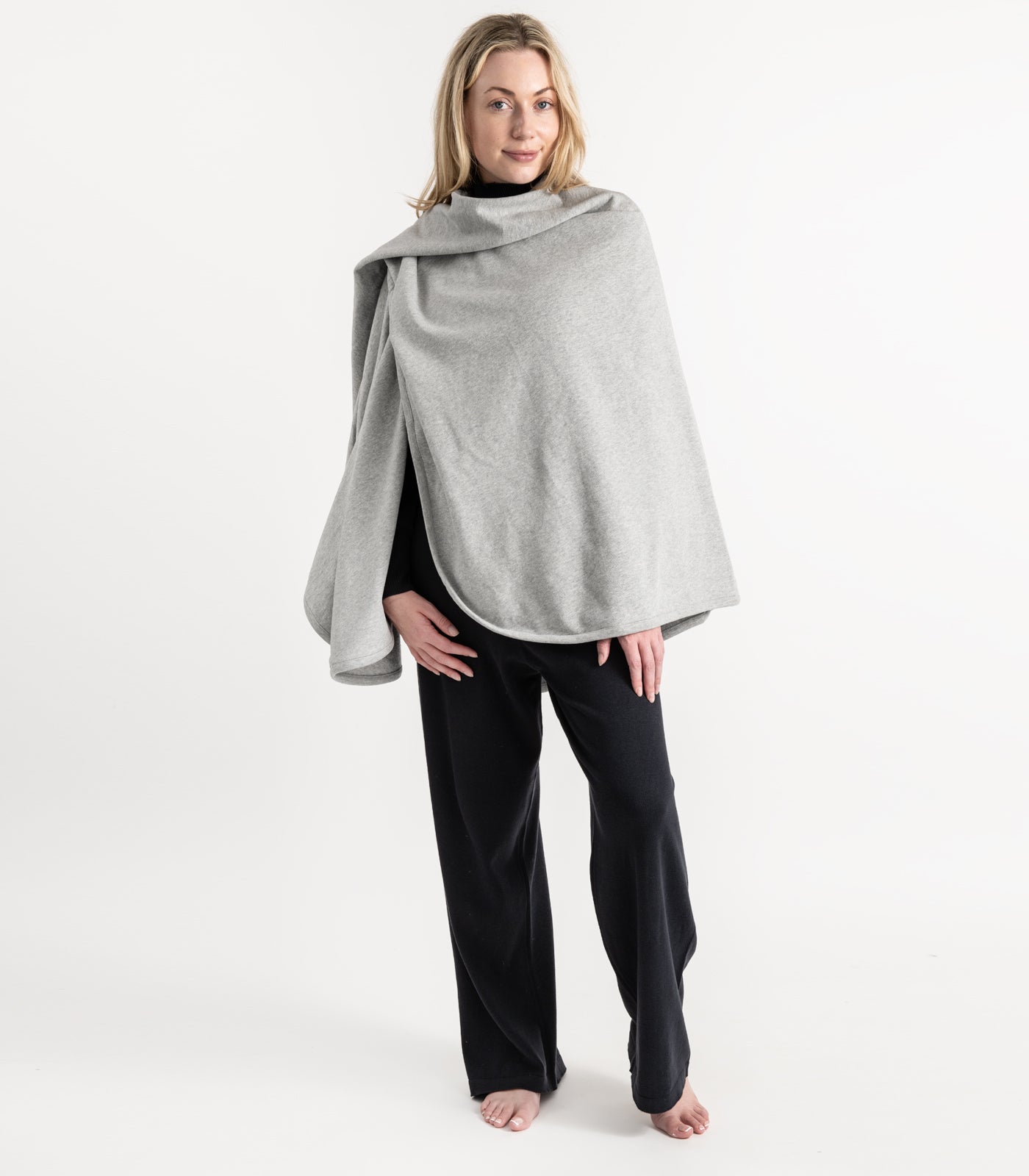 Bhumi Organic Cotton - Fleece Wrap - Light Grey Melange