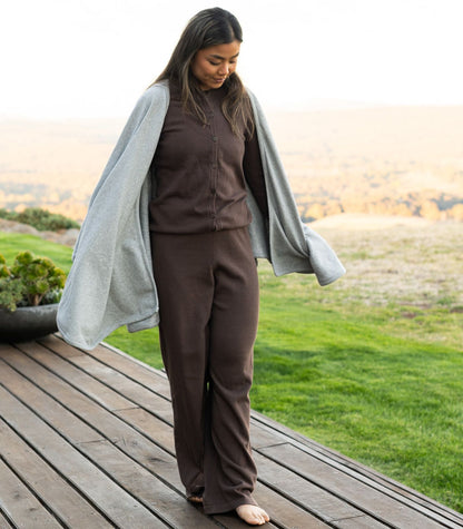 Bhumi Organic Cotton - Fine Knit Pant - Chocolate