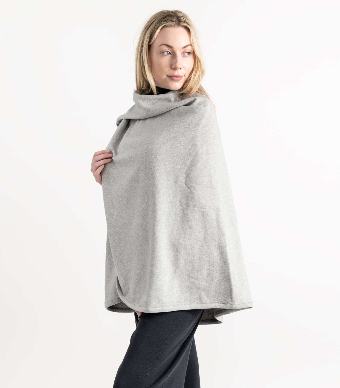 Bhumi Organic Cotton - Fleece Wrap - Light Grey Melange