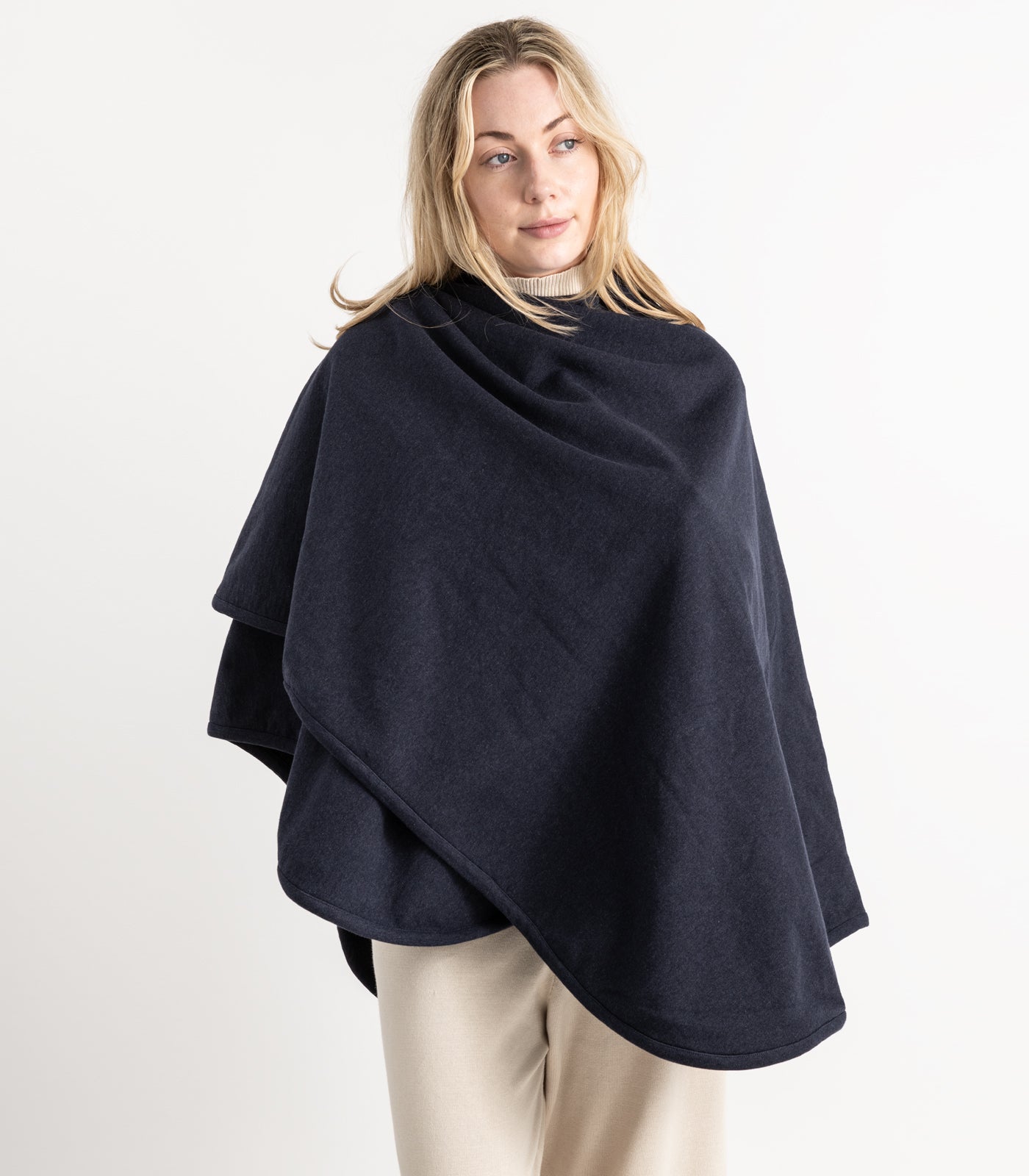 Bhumi Organic Cotton - Fleece Wrap (2 Pack) - Navy Melange