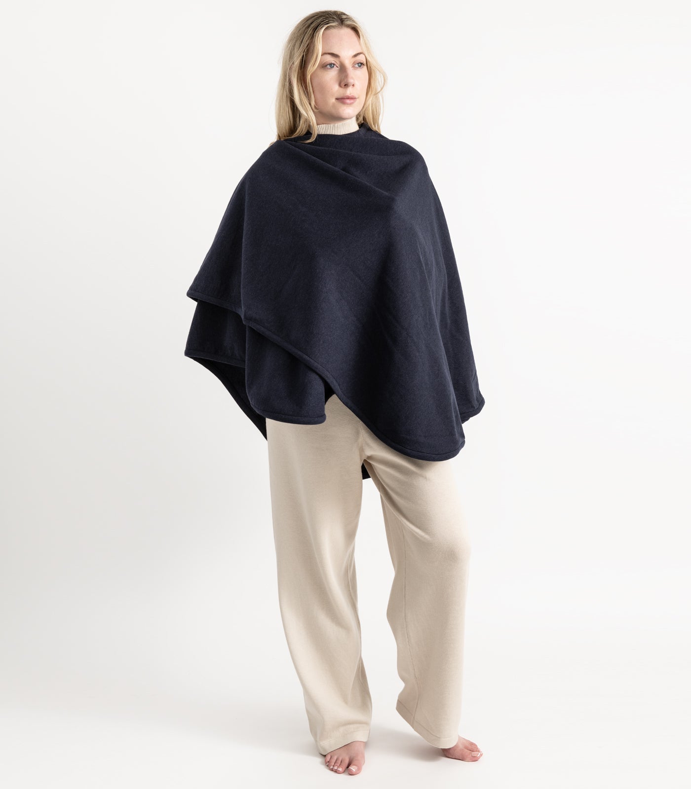 Bhumi Organic Cotton - Fleece Wrap (2 Pack) - Navy Melange