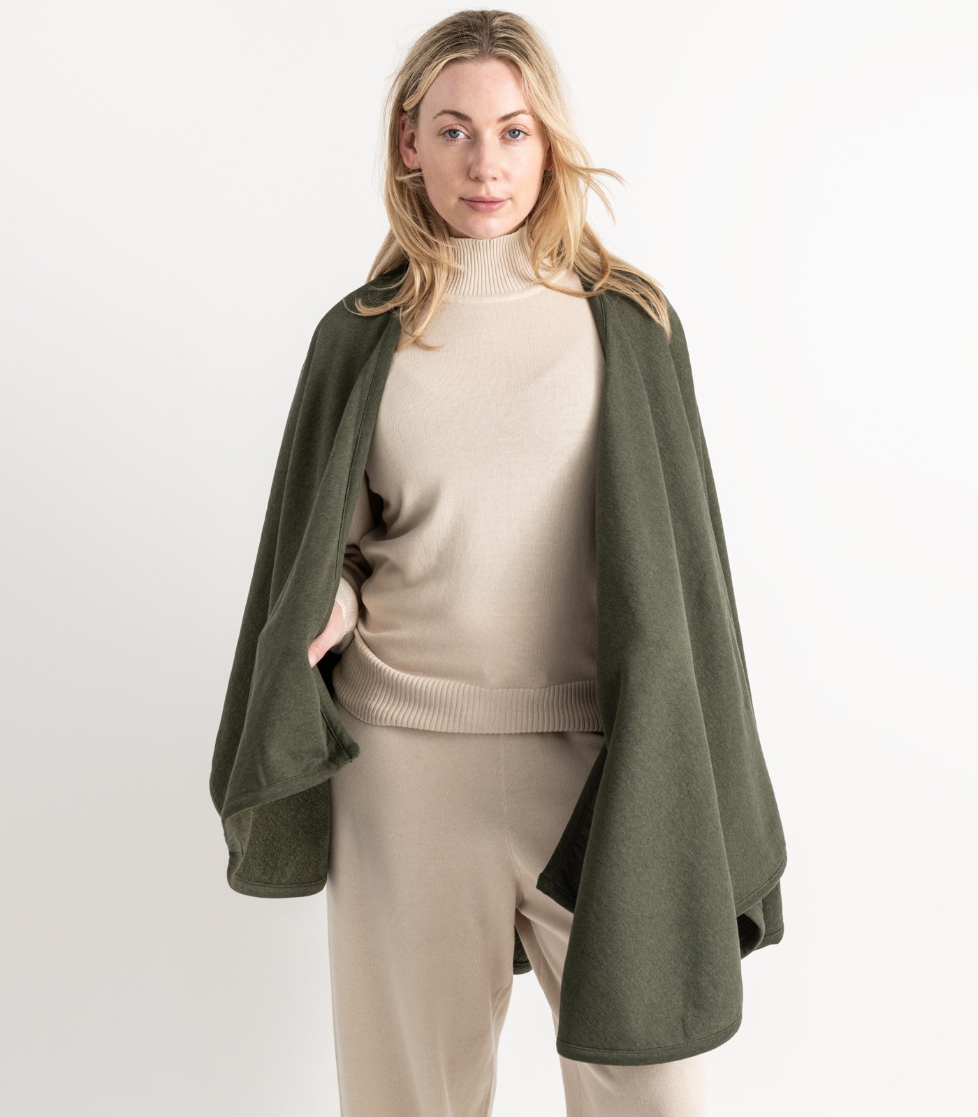 Bhumi Organic Cotton - Fleece Wrap (2 Pack) - Green Melange