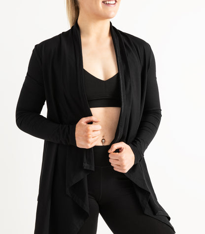 Flowing Cardigan - Black