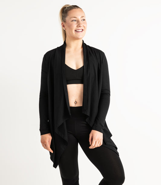 Flowing Cardigan - Black