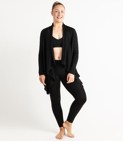 Flowing Cardigan - Black