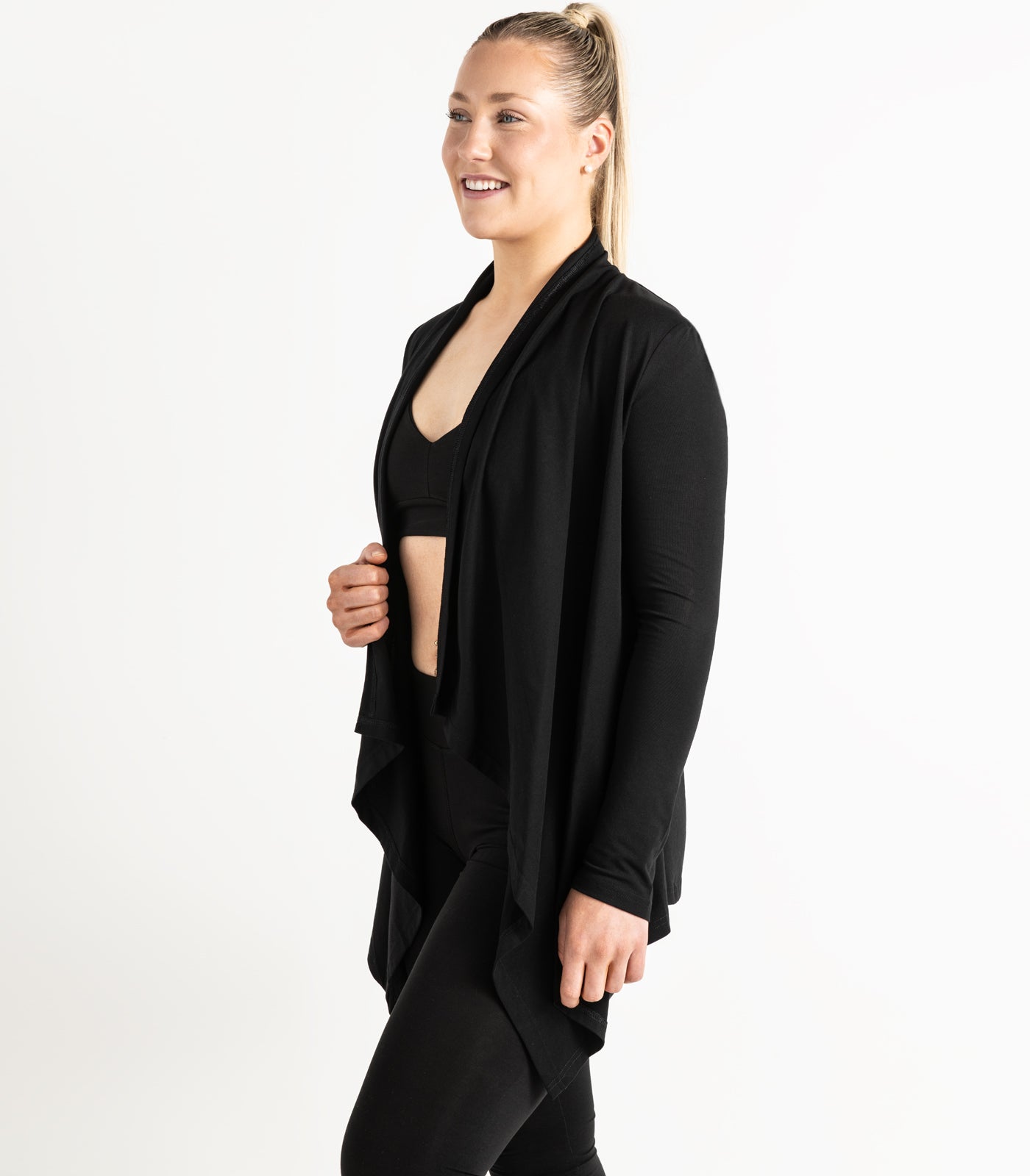 Flowing Cardigan - Black