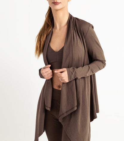 Flowing Cardigan - Chocolate Martini
