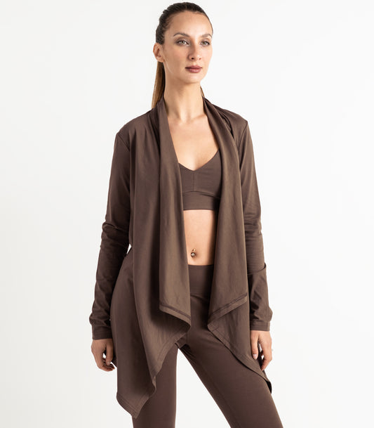 Flowing Cardigan - Chocolate Martini